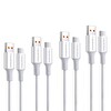 NPO UTC12 60W TPE USB to Type-C 1.2 M Hızlı Şarj ve Data Kablosu Beyaz 4 Adet
