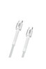 Linktech K597 Type-C to Type-C 60 W 3 M Örgü Metal Başlı Şarj Kablosu