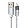 Mcdodo CA-6912 30W Işıklı USB iPhone 1.2 M Beyaz Şarj Data Kablosu