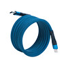 4Berry BMCC-02 USB-C to C 1.5 M 60W Hızlı Şarj Manyetik Kablo Mavi