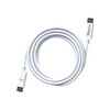 4Berry ECO-CC USB-C to C 60 W Hızlı Şarj Örgülü Kablo 1.2 M Beyaz