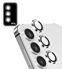 IPG ProLENS Samsung Galaxy S24 Kamera Lens Koruyucu Alüminyum CD Çerçeveli Kırılmaz Cam Gümüş