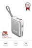 Torima TRM-1018 Beyaz 10000 mAh Type-C Lightning  45 W Hızlı Şarj Dijital Göstergeli Powerbank