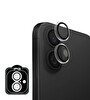 IPG iPhone 16 / 16 Plus için IPG ProLENS Şeffaf Kamera Lens Koruma HD Görünümlük Temperli Cam Çizilmez Lens Kapağı