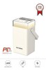 Torima TRM-1061 Beyaz 60.000 mAh Type-C Lightning 22.5 W Hızlı Şarj RGB Led Işıklı Powerbank