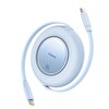 Baseus Free2Pull USB-C 100W Makaralı Hızlı Şarj ve Data Kablosu 2 MT - Mavi