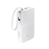 Baseus EnerFill Bipow2 Pro 20000mAh Dahili USB-C Kablolu - 22.5 W Hızlı Şarjlı - LED Ekranlı Taşınabilir Powerbank Beyaz