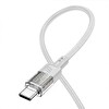Hoco U129 Transparan Type-C to Type-C 60W Data ve Şarj Kablosu 1.2 M