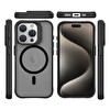 Bix iPhone 15 Pro Uyumlu Carbon Force MagSafe Anti-Şok Teknolojili Kamera Ve Ekran Korumalı Telefon Kılıfı