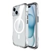 Bix iPhone 13-14-15 Uyumlu MagSafe Maksimum Korumalı Antrasit Kristal Şeffaf Telefon Kılıfı
