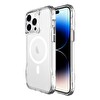 Bix iPhone 13 Pro - 14 Pro Octagon Hava Yastıklı MagSafe Kılıf Maksimum Korumalı Antrasit Kristal Şeffaf