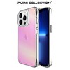 Bix iPhone 13 Pro Pure Rainbow Renk Geçişli Şeffaf Kılıf Çizilmeye Dayanıklı Darbe Emici Parmak İzi Önleyici Pembe