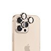 Bix iPhone 16 Pro / 16 Pro Max Safir Lens Koruyucu 3D Kamera Camı 9H Premium Lens Kapağı Desert Titanyum