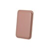 Bix TMW1 iPhone MagSafe Deri Kartlık Manyetik Telefon Cüzdanı Rose Gold