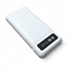 Upway 10000 mAh Powerbank - Kendinden Kablolu Fenerli Hızlı Şarj Özellikli Beyaz