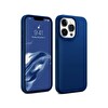 Bix iPhone 16 Pro Uyumlu Silikon Magsafe Güçlü Darbe Emici Telefon Kılıfı - Evren Mavisi