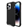 Bix iPhone 16 Plus Vortex MagSafe Kılıf Stand Özellikli 3X Korumalı Mikro Fiber İç Yüzey Siyah