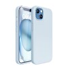 Bix iPhone 15 Silikon Kılıf MagSafe Uyumlu Güçlü Koruma Darbe Emici Gök Mavisi