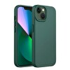 Bix iPhone 14 Plus - 15 Plus Uyumlu MagSafe Özellikli Darbe Emici Silikon Telefon Kılıfı - Biber Yeşili