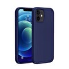 Bix iPhone 12 - 12 Pro Uyumlu MagSafe Özellikli Darbe Emici Silikon Telefon Kılıfı - Küf Menekşesi