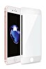 Teknoparkta iPhone 8 Seramik Nano Beyaz Esnek Tam Full Kaplayan Kırılmaz Cam Ekran Koruyucu