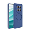 Xiaomi Redmi Note 14 Pro 4G Kılıf Meta Lansman M-Safe Kamera Korumalı içi Kadife Yumuşak Renkli Süet Silikon