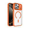 iPhone 17 Pro Max Kılıf Wireless Şarj Özellikli Krom M-safe Silikon Kapak