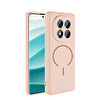 Başkenttekno Xiaomi Redmi Note 14 Pro 5G Kılıf Meta Lansman M-Safe Kamera Korumalı içi Kadife Yumuşak Renkli Süet Silikon