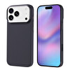 Başkenttekno iPhone 17 Pro Max Kılıf Kablosuz Şarj Özellikli Karbon Fiber Görünümlü Nekst Kapak Siyah 