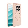 Başkenttekno Xiaomi Redmi Note 14 Pro 4G Kılıf Meta Lansman M-Safe Kamera Korumalı içi Kadife Yumuşak Renkli Süet Silikon