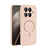 Başkenttekno Xiaomi 15T Pro Kılıf Meta Lansman M-Safe Kamera Korumalı içi Kadife Yumuşak Renkli Süet Silikon