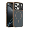 iPhone 17 Pro Max Kılıf Mat Arka Yüzey Wireless Şarj Özellikli Flet M-safe Kapak