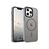 Bix iPhone 12 / 12 Pro MagSafe Uyumlu Kılıf Tam Koruma Manyetik Darbe Emici Gri