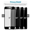 Teknoparkta Apple iPhone 6s Mat Hayalet Ekran Gizli Privacy Tam Kaplayan Kırılmaz Seramik Ekran Koruyucu Siyah