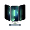 Teknoparkta Apple iPhone 13 Pro Mat Hayalet Ekran Gizli Privacy Tam Kaplayan Kırılmaz Cam Seramik Nano Ekran Koruyucu