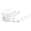 Belkin BoostCharge Pro 2 Port USB C GaN Şarj Cihazı 67W 2m USB C Kablo Dahil