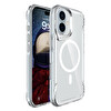 Başkenttekno iPhone 17 Uyumlu Kablosuz Şarj Özellikli Darbe Emici T-Max M-safe Kapak Şeffaf