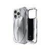 Diesel iPhone 16 Pro Uyumlu Oval D Aynalı (Mirror) Kılıf - Gümüş