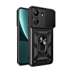 Xiaomi Redmi 13c Kılıf Pars Lens Yüzüklü Silikon - Siyah TdrTR