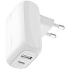 Belkin BoostCharge 42W 2 Portlu USB-C-USB-A Şarj Cihazı