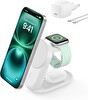Belkin UltraCharge MagSafe Uyumlu 3'ü 1 Arada Qi2 25W 45W Adaptör Beyaz Kablosuz Şarj Cihazı