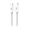 Bix T3CL Type-C to Lightning iPhone 27W Örgülü Hızlı Şarj ve Data Kablosu 1 M Gri