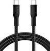 Belkin Boost Charge Örgülü USB-C - USB-C 240W 2M Şarj Kablosu Siyah
