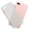 Tekamo iPhone 7 Plus - 8 Plus Uyumlu Ultra İnce Zar Telefon Kılıfı Beyaz