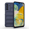 Başkenttekno Samsung Galaxy A36 Esnek TPU Oyuklu Arka Yüzey Tasarımlı Etnik Silikon Kılıf Lacivert