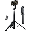 Ugreen 90690 LP586 2'si 1 arada Kompakt Bluetooth Kumandalı Siyah 160 CM Selfie Çubuğu Tripod