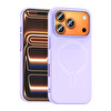Başkenttekno iPhone 17 Pro Max Kılıf M-Safe Şarj Özellikli Kamera Korumalı Premium Elio Sert PC Kapak Lila