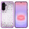 Başkenttekno Samsung Galaxy A57 Kılıf Airbag Tasarımlı Damla Taşlı Şeffaf Pera Silikon Kapak Mor 
