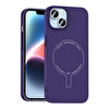 Başkenttekno iPhone 14 Kılıf M-Safe Şarj Özellikli Kamera Korumalı Premium Elio Sert PC Kapak