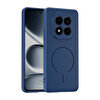 Başkenttekno Xiaomi Redmi Note 15 Pro 4G Meta Lansman Magsafe Kamera Korumalı içi Kadife Yumuşak Renkli Süet Silikon Lacivert 